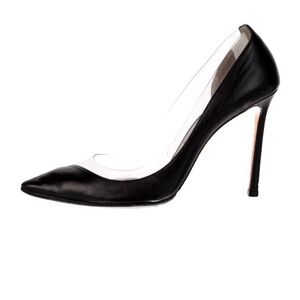 Jimmy Choo 40/9 Black Glossy Heels with Sleek Silhouette